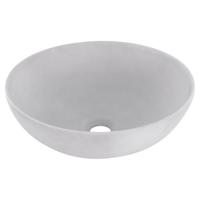 Differnz Slim waskom keramiek | betonlook lichtgrijs | Ø 28.5 x 12.5 cm