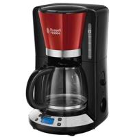 RUSSELL HOBBS 24031-56 - Kleuren Plus programmeerbaar koffiezetapparaat - WhirlTech Technology - 15 kopjes - 1100 W - Rood