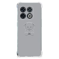 OnePlus 10 Pro Stevig Bumper Hoesje Grijs Baby Olifant - thumbnail