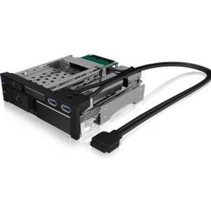 Icy Box IB-174SSK-U behuizing voor opslagstations HDD-behuizing Zwart 2.5/3.5