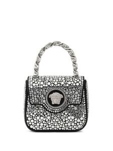 Versace mini sac La Medusa à ornements en cristal - Noir