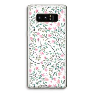 Sierlijke bloemen: Samsung Galaxy Note 8 Transparant Hoesje