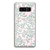 Sierlijke bloemen: Samsung Galaxy Note 8 Transparant Hoesje