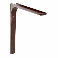 AMIG Plankdrager/planksteun van metaal - gelakt bruin - H250 x B300 mm