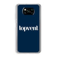 Topvent Navy: Xiaomi Poco X3 Pro Transparant Hoesje
