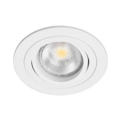 BR0009 LED-inbouwarmatuur Rond draai-/kantelbaar GU10-fitting Wit