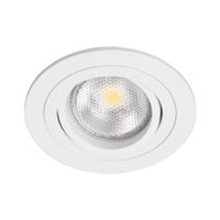 BR0009 LED-inbouwarmatuur Rond draai-/kantelbaar GU10-fitting Wit