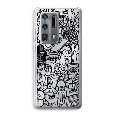 Vexx Black Mixtape: Huawei P40 Pro Plus Transparant Hoesje