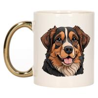 Cadeau mok voor honden liefhebbers - Benner Sennenhond - goud - Cartoon - keramiek - 300 ml