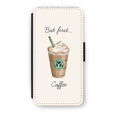 But first coffee: iPhone 7 Plus Flip Hoesje