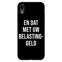 Belastinggeld - Zwart: iPhone XR Tough Case