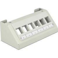 Delock 86218 Keystone multimediapaneel 6 poorten grijs