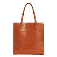 Ted Baker Wenella Croc Effect Large Icon Bag Tan-Tan