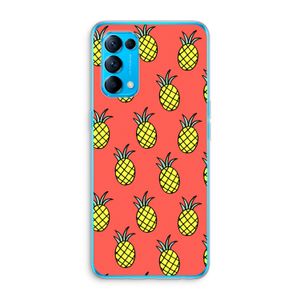 Ananas: Oppo Find X3 Lite Transparant Hoesje