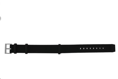Horlogeband Hamilton H600.682.104. / H690682104 Onderliggend Nylon/perlon Zwart 20mm