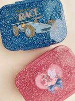 Glitter broodtrommel KONGES SLOJD rouge