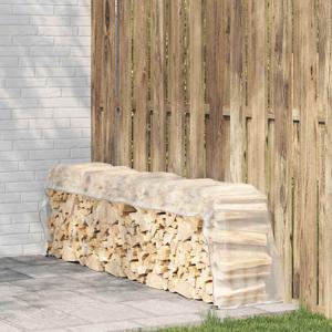 VidaXL Doorzichtig zeildoek met zeilringen 1x5 m polyethyleen