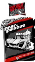 The Fast and the Furious Dekbedovertrek Race Glow in the Dark - 140 x 200 cm - Katoen - 70 x 90 cm