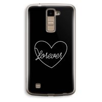 Forever heart black: LG K10 (2016) Transparant Hoesje Forever heart black: LG K10 (2016) Transparant Hoesje