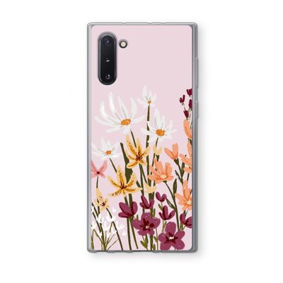 Painted wildflowers: Samsung Galaxy Note 10 Transparant Hoesje