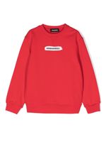 Dsquared2 Kids Katoenen sweater met logoprint - Rood - thumbnail