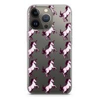 Musketon Unicorn: iPhone 13 Pro Transparant Hoesje Musketon Unicorn: iPhone 13 Pro Transparant Hoesje