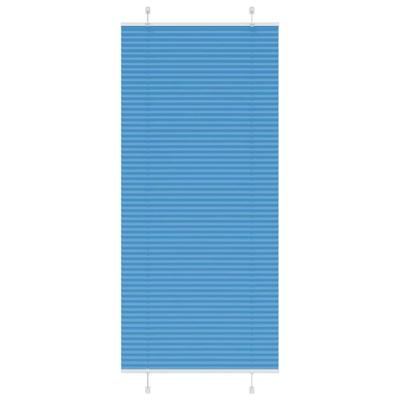 Pliss rolgordijn 95x200 cm stofbreedte 94,4 cm polyester blauw