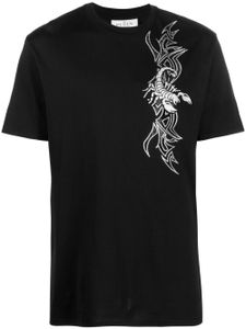 Philipp Plein t-shirt SS Scorpion à col rond - Noir