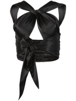 RTA Tiago scarf top - Noir