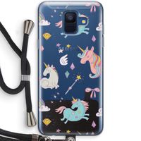 Fantasiewereld: Samsung Galaxy A6 (2018) Transparant Hoesje met koord Fantasiewereld: Samsung Galaxy A6 (2018) Transparant Hoesje met koord
