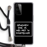 Schotelvod: OnePlus 9 Pro Transparant Hoesje met koord