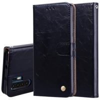 Business stijl olie Wax textuur horizontale Flip lederen case voor Huawei P30 Pro met houder & kaartsleuven & portemonnee (zwart)