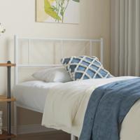Hoofdbord 90 cm metaal wit