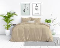 Dreamhouse - Stone Washed Dekbedovertrek 100% Katoen - Zand - 200 x 220