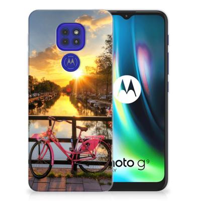 Motorola Moto G9 Play | E7 Plus | Silliconen Back Cover | Amsterdamse Grachten