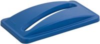 Rubbermaid deksel voor afvalcontainer Slim Jim, papier, blauw