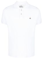 Vivienne Westwood polo en coton à broderies Orb - Blanc