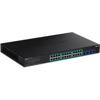 Trendnet TPE-30284 netwerk-switch Managed L2/L4 Gigabit Ethernet (10/100/1000) Power over Ethernet (PoE) 1U Zwart - thumbnail