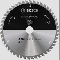 Bosch Accessories 2608837678 2608837678 Hardmetaal-cirkelzaagblad 160 x 20 mm Aantal tanden: 48 1 stuk(s) - thumbnail