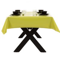 Lichtgroene/limegroene tafelkleed/tafelzeil 140 x 180 cm rechthoekig   -