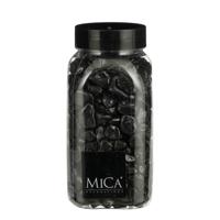 Mica Decorations decoratie stenen - 650ml - zwart mix - hobby steentjes