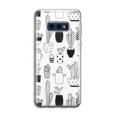 Cactusmotief: Samsung Galaxy S10e Transparant Hoesje