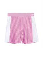 Emporio Armani Kids short plissé à empiècements contrastants - Rose