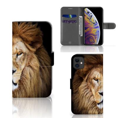 Apple iPhone 11 | Telefoonhoesje | Met pasjeshouder | Leeuw
