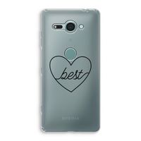 Best heart black: Sony Xperia XZ2 Compact Transparant Hoesje