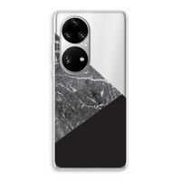 Combinatie marmer: Huawei P50 Pro Transparant Hoesje