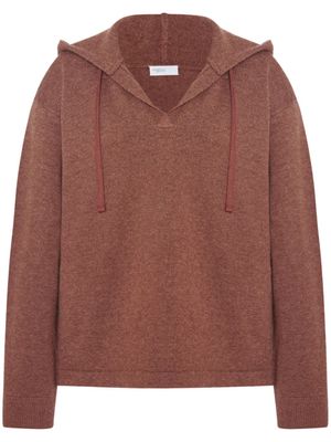 Rosetta Getty hoodie à lien de resserrage - Marron