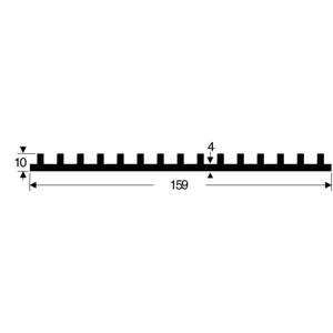 Fischer Elektronik 10019009 SK 105 100 SA Strengkoellichaam 2.5 K/W (l x b x h) 159 x 100 x 10 mm