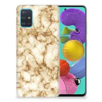 Samsung Galaxy A51 | TPU | Siliconen hoesje | Marmer Goud