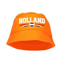 Oranje supporter / Koningsdag vissershoedje Holland voor oranje fans - Verkleedhoofddeksels - thumbnail